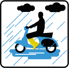 copri scarpa da pioggia per scooter e moto